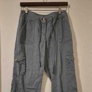 LL Bean Southport Cargo 4 Teal Petite Roll-Tab Gorpcore Granola Cabincore Y2K